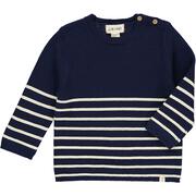 Breton Toddler Sweater Navy/Cream Stripe