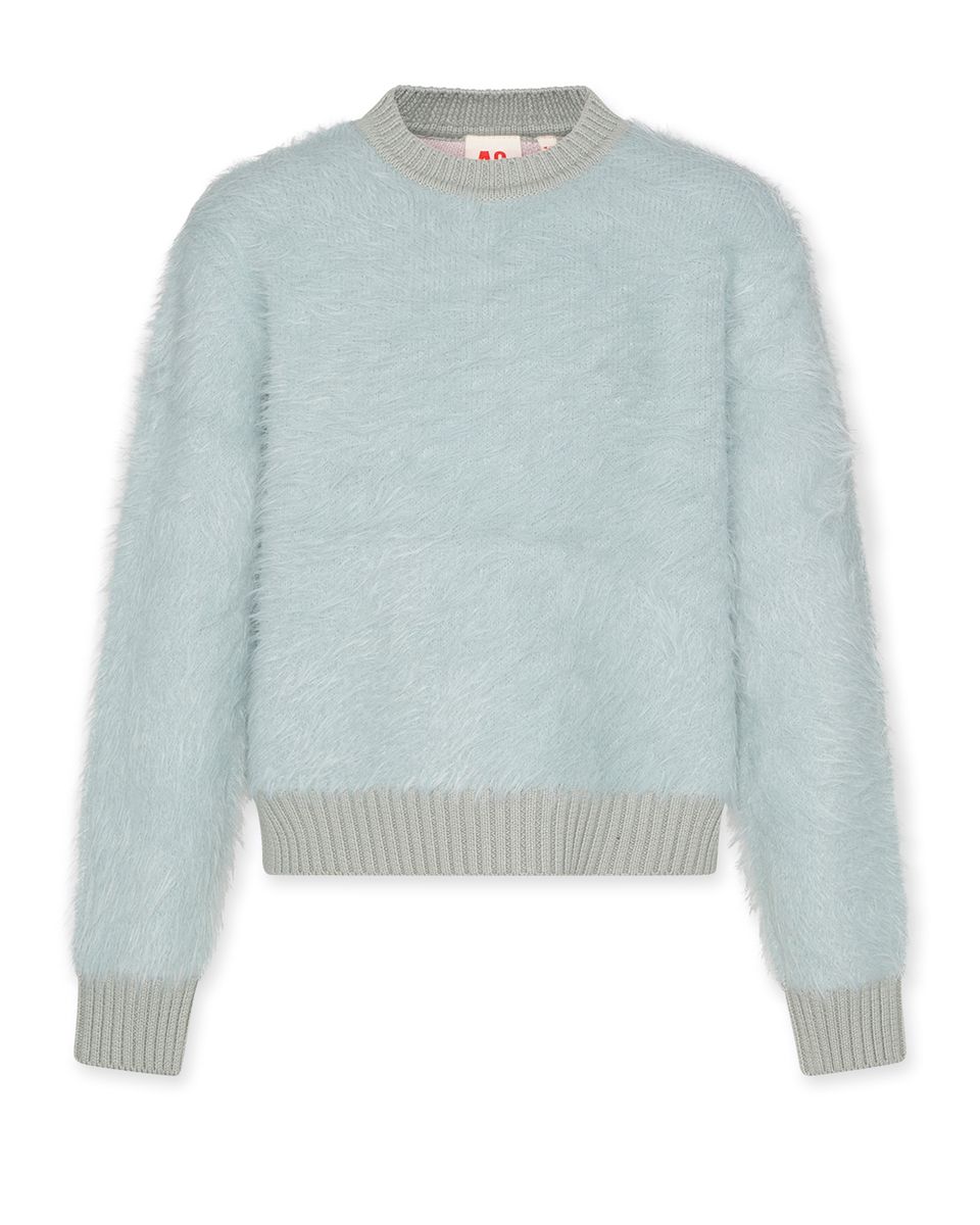 Carla C-Neck Plain Ciel
