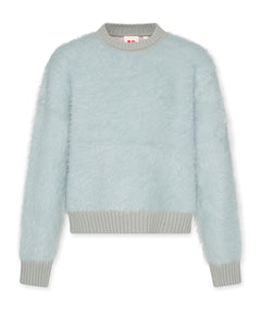 Carla C-Neck Plain Ciel