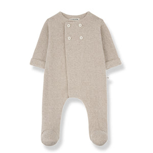 Baptiste Jumpsuit W/Feet Beige