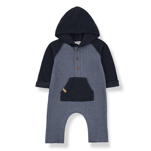 Ludvig Hooded Jumpsuit Denim