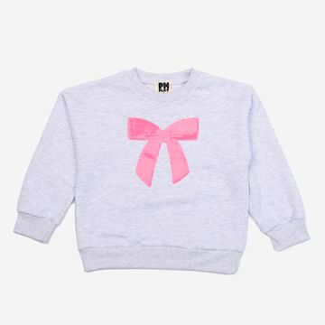Lulu Bow Sweatshirts L Gray