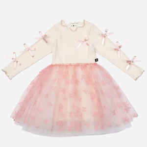 Bow Ribbon Tutu Dress Pink