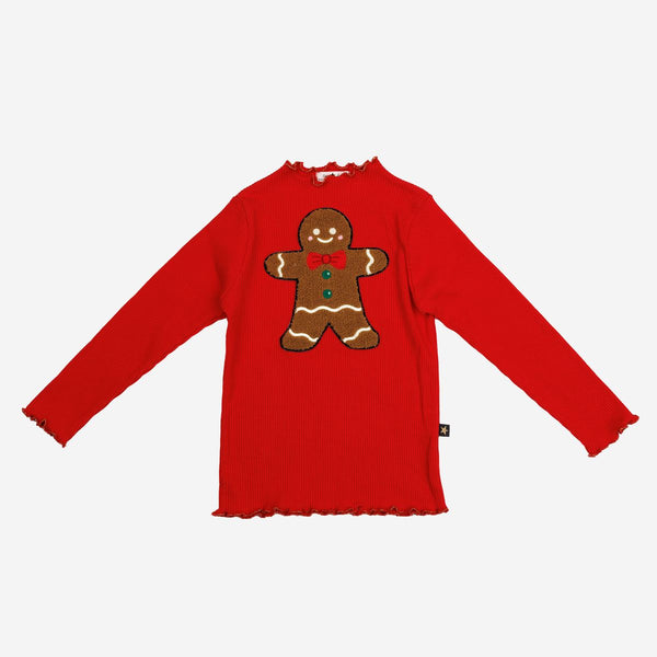 Gingerbread Ribbed Top