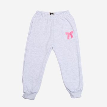 Lulu Bow Sweatpants L Gray