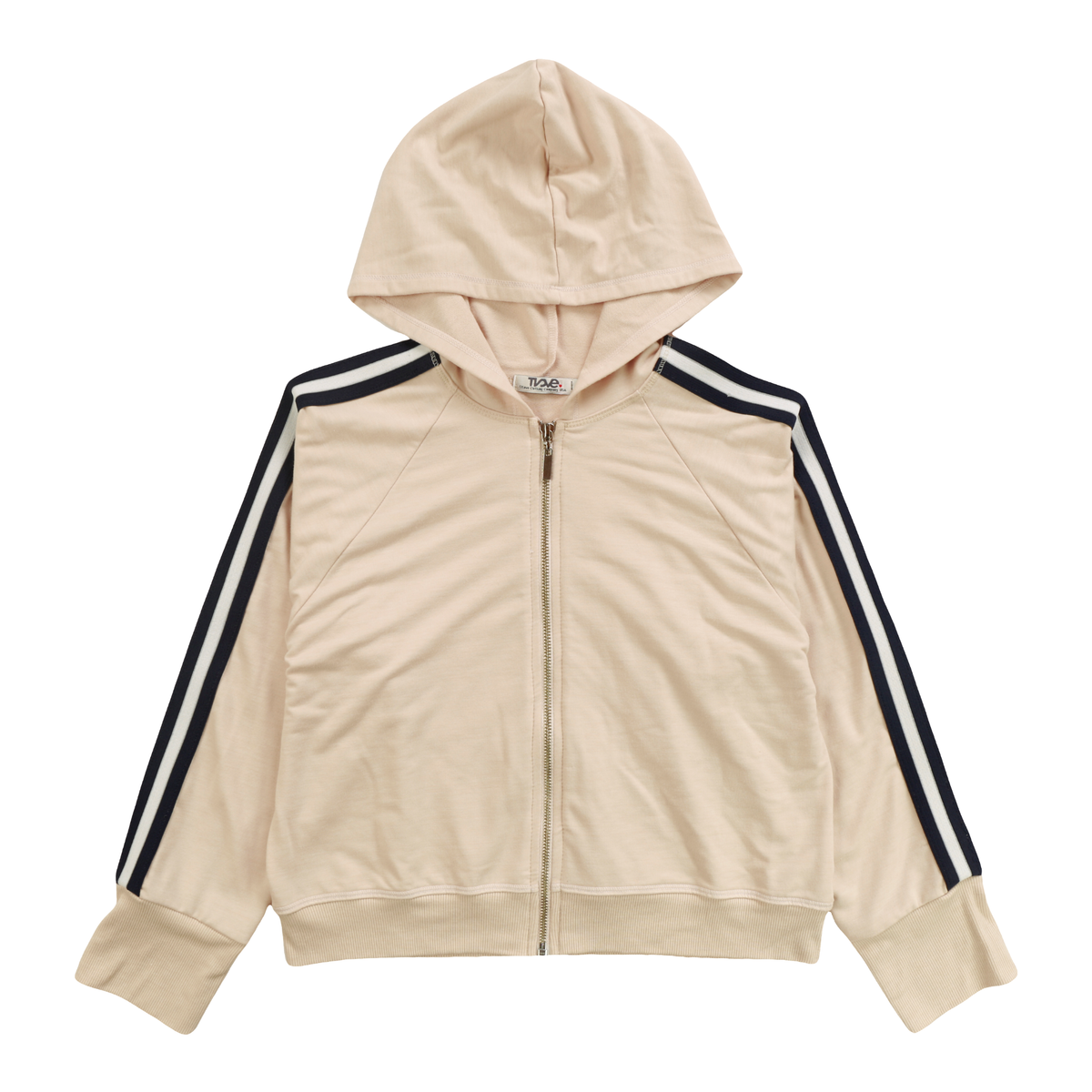 Ivory Hooded Jacket w Trim