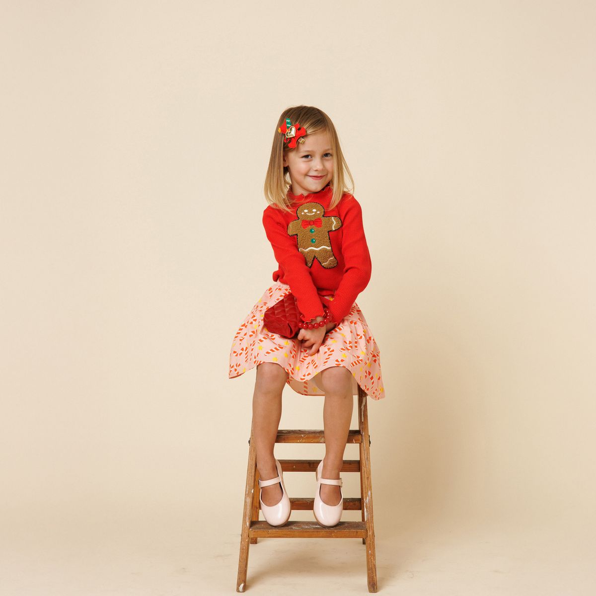 Gingerbread Ribbed Top