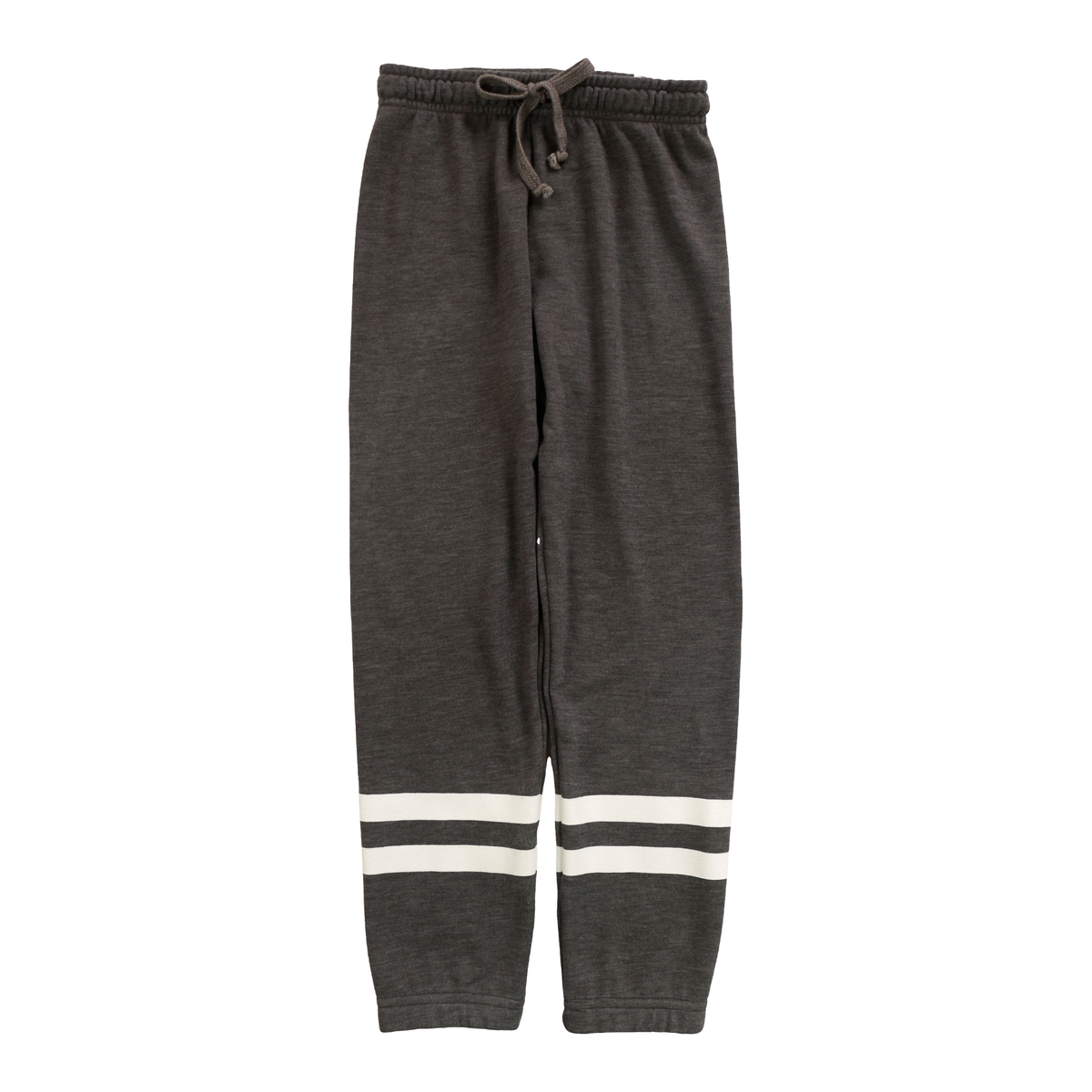 Charcoal Sweatpant White Stripe