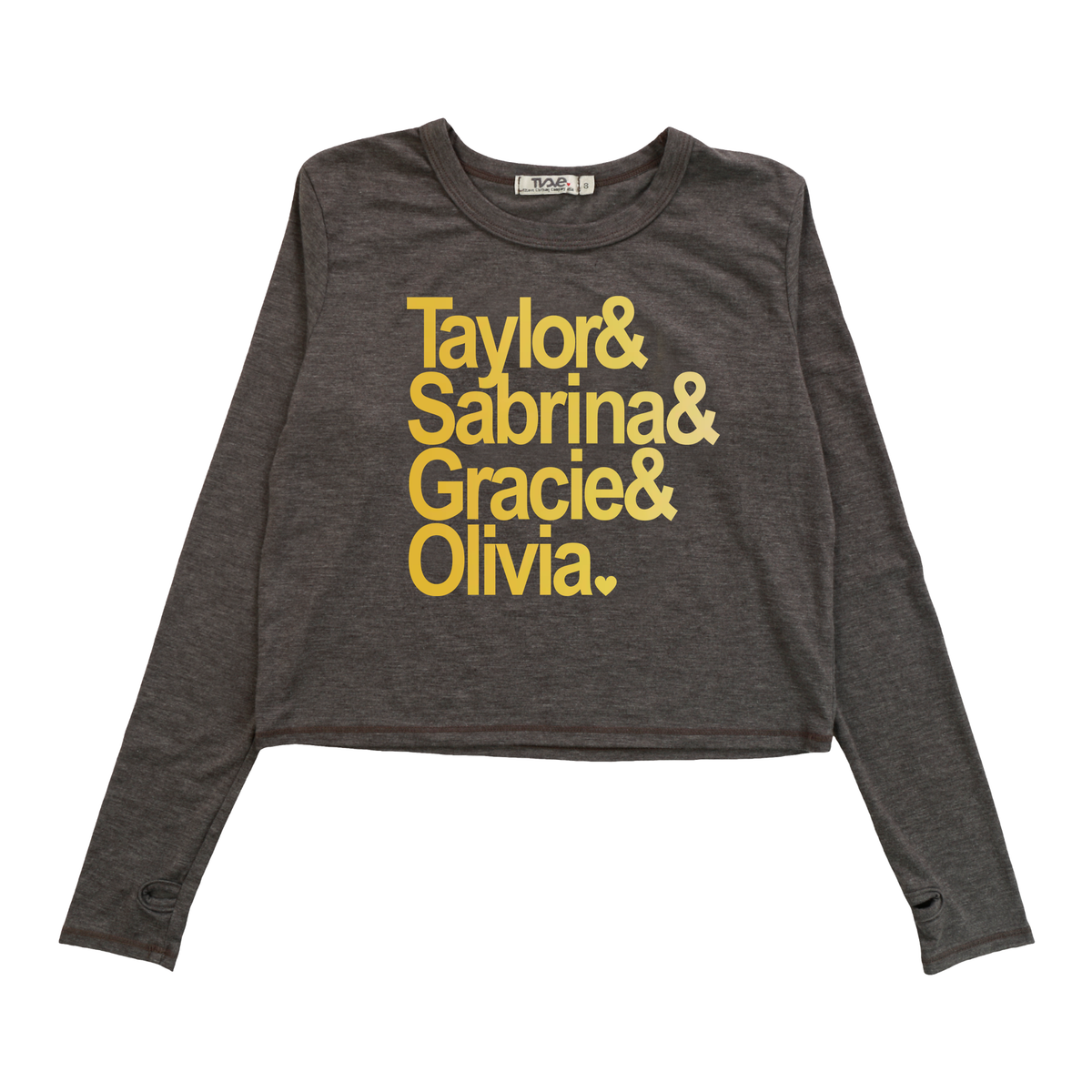 Charcoal LS Boxy Tee Thumbhole