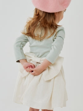 Hailey Balloon Skirt White