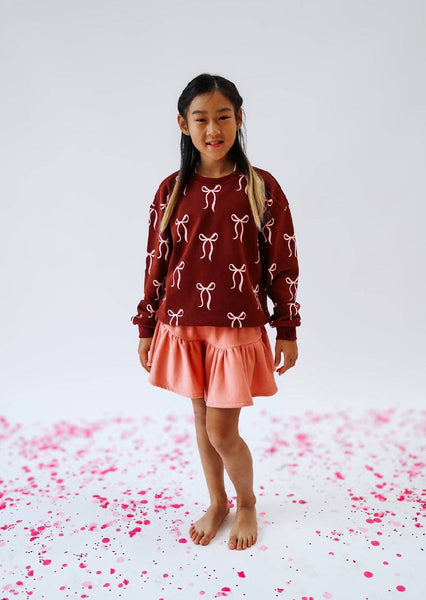BOWS ALL OVER | / 2Y - 4Y PULLOVER-Minimalist Folk Co.-Fritz and Gigi
