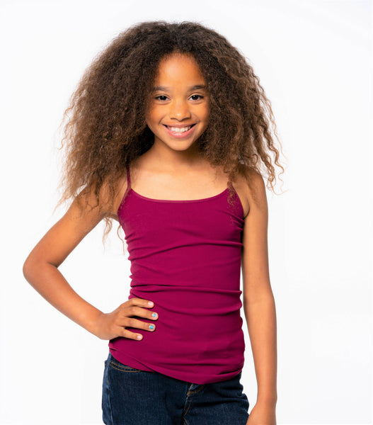 Girls (7-10) Full Camisole : BLACK-Malibu Sugar-Fritz and Gigi