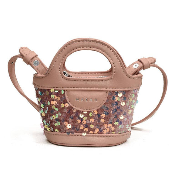 Mini Sequin Shoulder Bag for Kids Stylish Casual Everyday Use: Purple