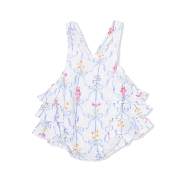 Ribbon Bouquets - Ruffle Sunsuit-Angel Dear-Fritz and Gigi