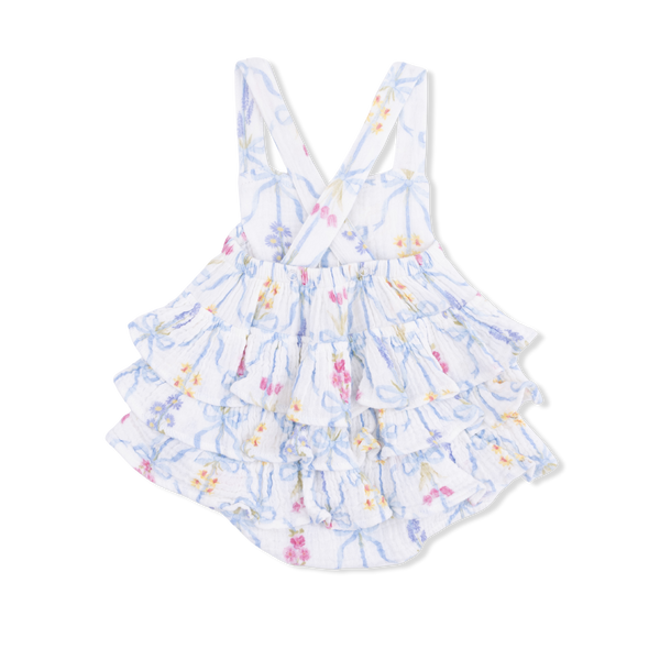 Ribbon Bouquets - Ruffle Sunsuit-Angel Dear-Fritz and Gigi