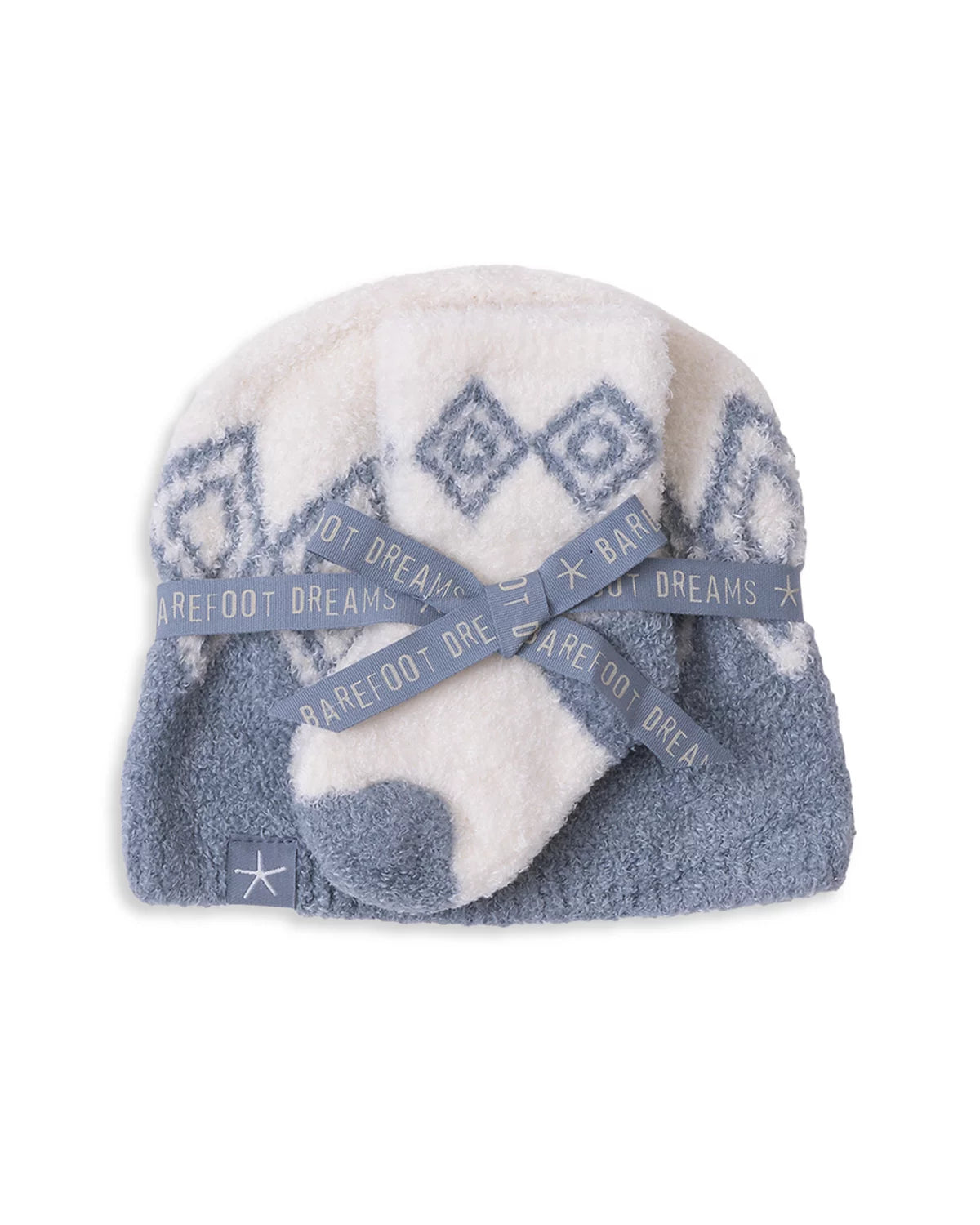 Fair Isle Beanie&Sock Blue