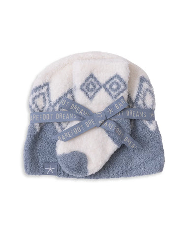 Fair Isle Beanie&Sock Blue