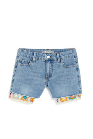 Brittany Crochet Pocket Detail Shorts