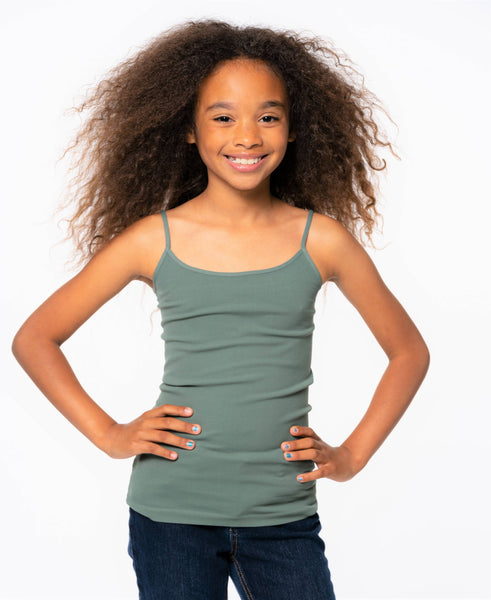 Girls (7-10) Full Camisole : RASPBERRY