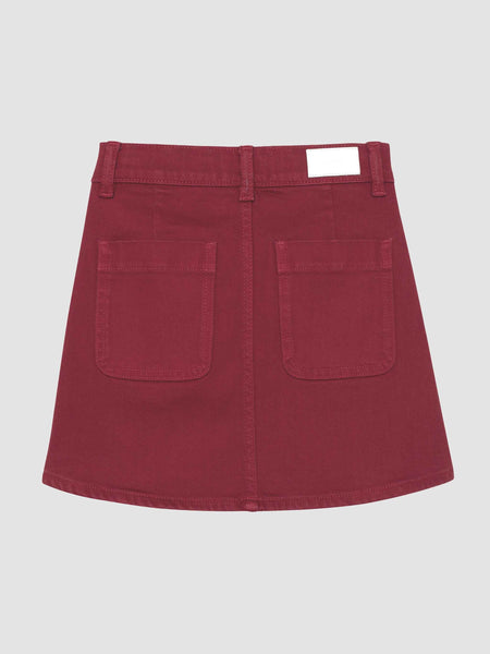 Jenny Mini Skirt Crimson-DL1961-Fritz and Gigi