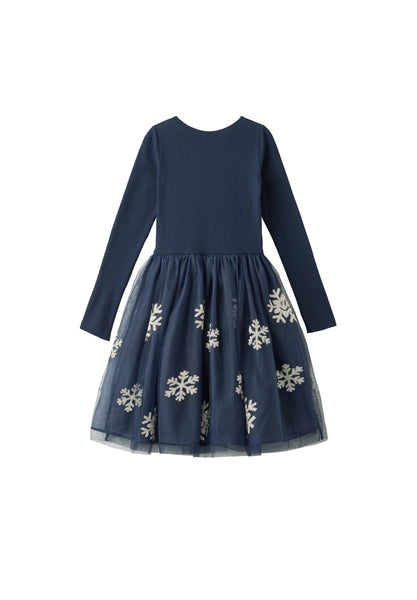 Cyrus Snowflakes Dress W26E210 5754-Molo-Fritz and Gigi