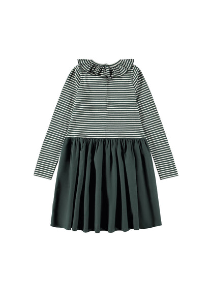 Cybilla Taxus Pearled Stripe Dress 2W26E227 5864-Molo-Fritz and Gigi