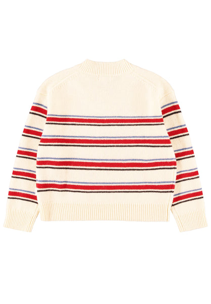 Gwenda Stripy Bows Sweater 2W26K204 5753-Molo-Fritz and Gigi