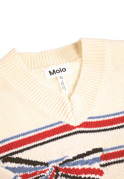 Gwenda Stripy Bows Sweater 2W26K204 5753-Molo-Fritz and Gigi