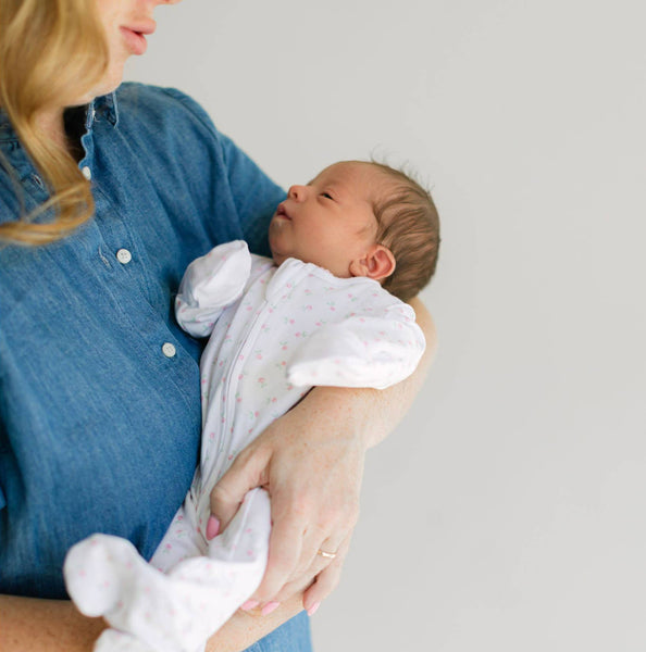 Juliette's Classics Print Zip Footie