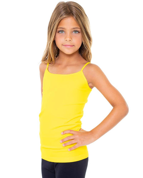 Girls (7-10) Full Camisole : WHITE