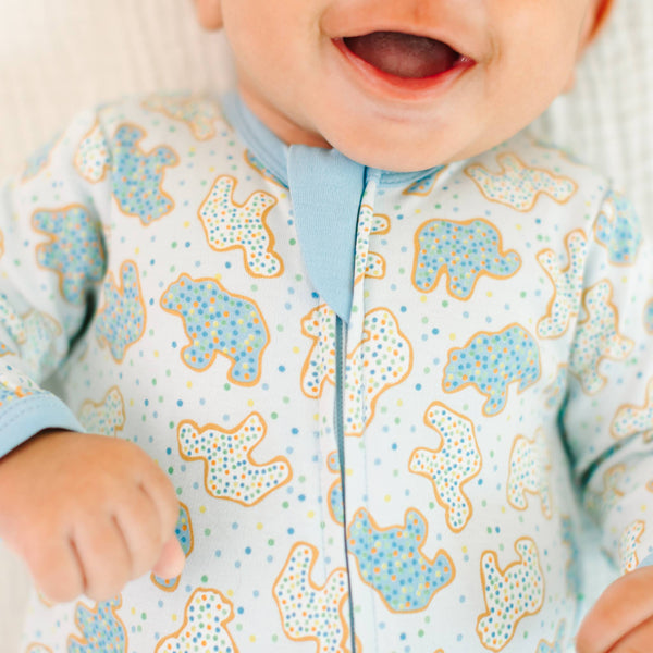 Animal Crackers Zip Footie