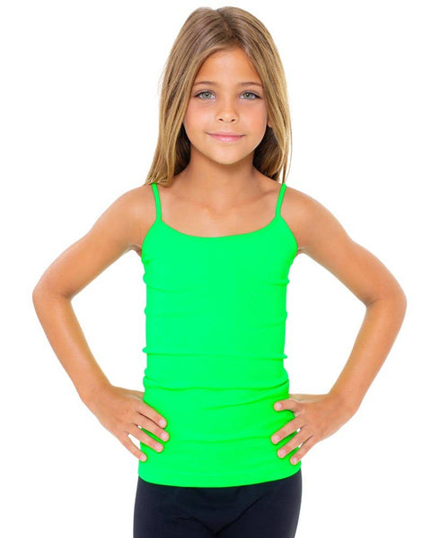 Girls (7-10) Full Camisole : WHITE