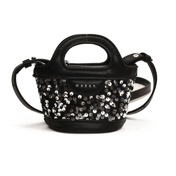Mini Sequin Shoulder Bag for Kids Stylish Casual Everyday Use: Pink
