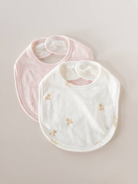 Layette Set Lamb Organic Cotton Baby Shower Welcome Gift: Pink-The Blueberry Hill-Fritz and Gigi