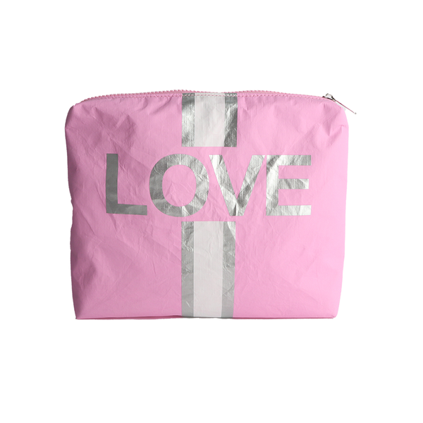 Malibu Tyvek Pouch w/ Star, Love & Heart Print- 5 Colors!: Yellow w/ STAR