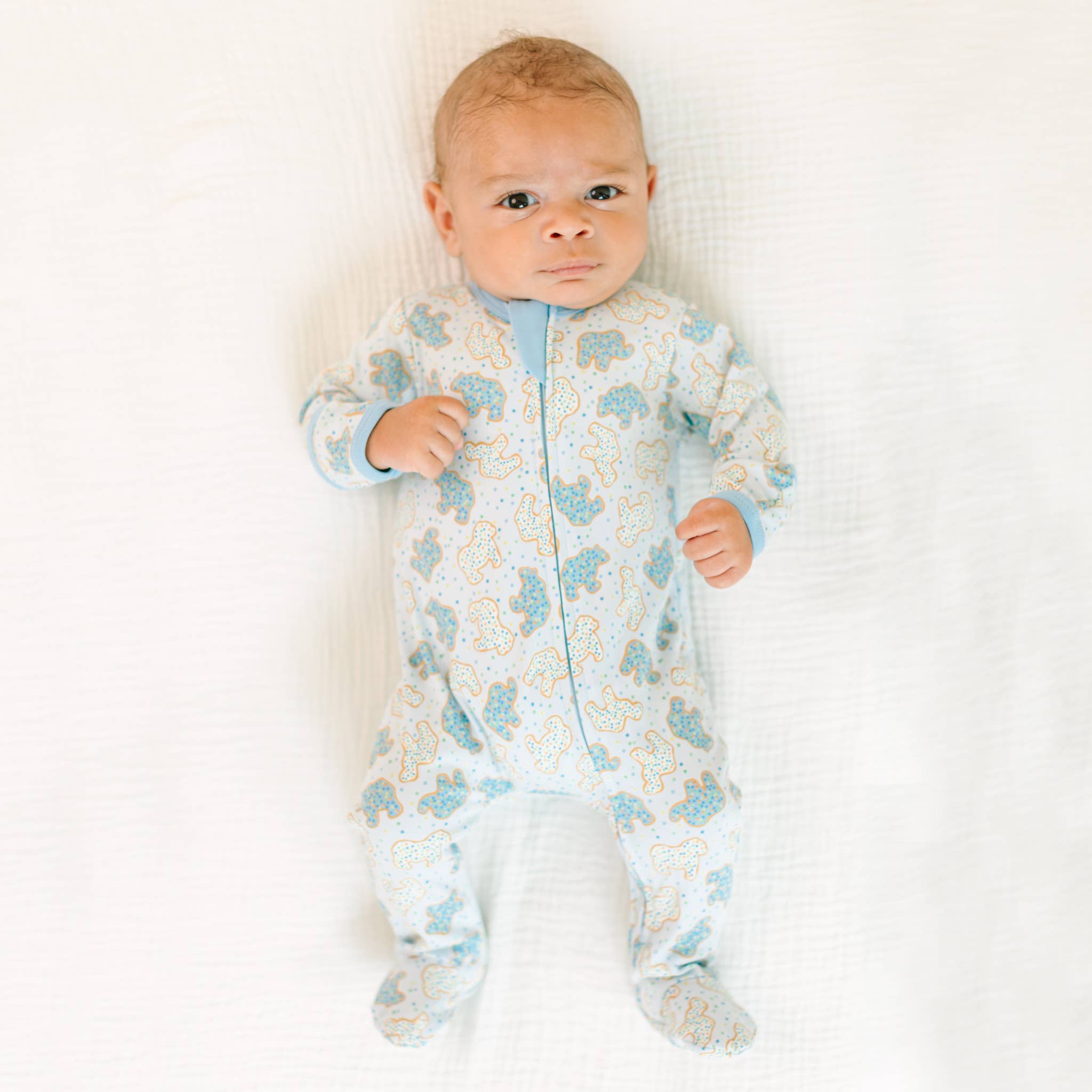 Animal Crackers Zip Footie