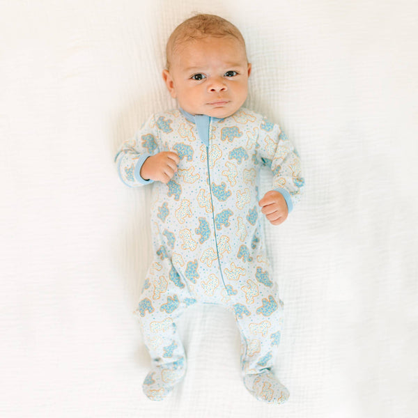 Animal Crackers Zip Footie