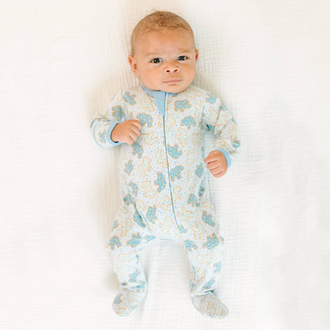 Animal Crackers Zip Footie