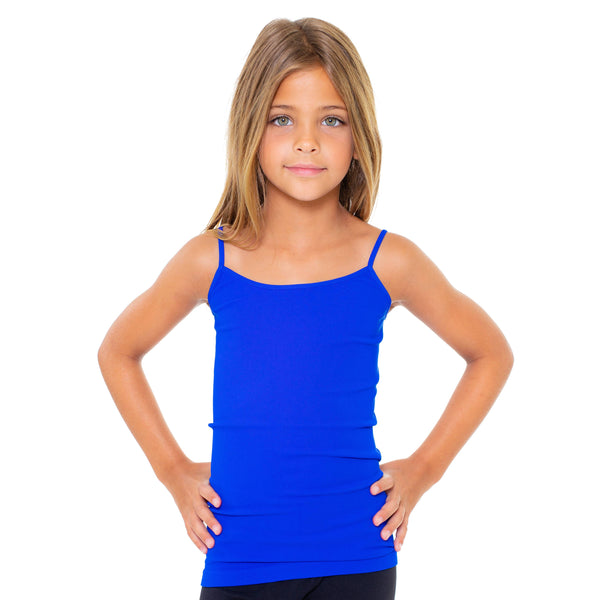 Girls (7-10) Full Camisole : WHITE