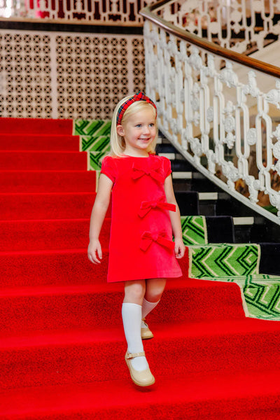 Red Velvet Betts Bow Dress