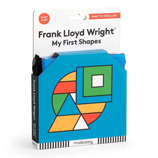 Frank Lloyd Wright My First Shapes Crinkle Fabric Stroller Book-Chronicle Books-Fritz and Gigi