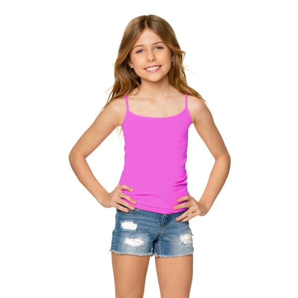 Girls (7-10) Full Camisole : RASPBERRY