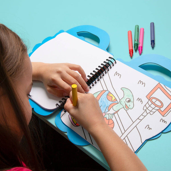 DINO SUPER COLORING & STICKER BOOK