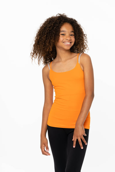 Girls (7-10) Full Camisole : RASPBERRY