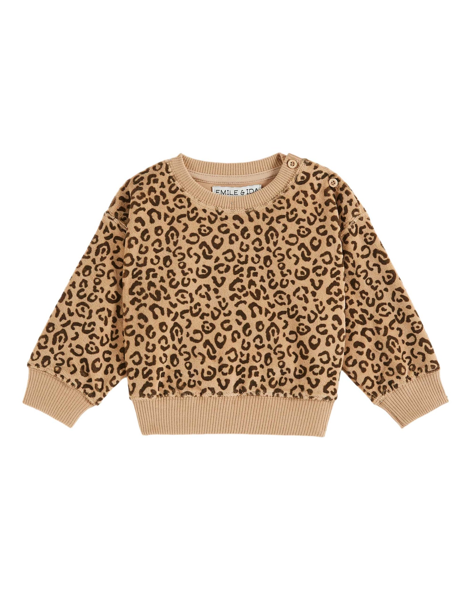 Leopard Terry Sweatshirt