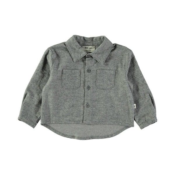 Grey Button Shirt BK8738