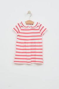 Coral Stripe Dress