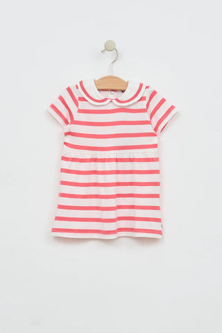 Coral Stripe Dress