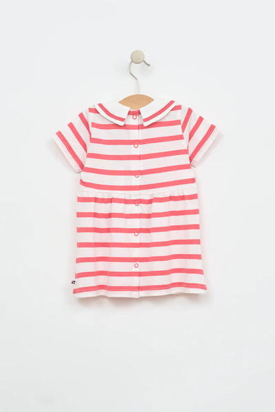 Coral Stripe Dress