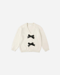 Bow Cardigan Ivory
